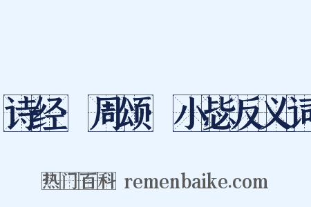 诗经·周颂·小毖反义词是什么意思的图片